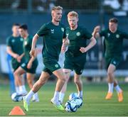 7 June 2023; Mark Sykes during a Republic of Ireland training session at Calista Sports Centre in Antalya, Turkey. Photo by Stephen McCarthy/Sportsfile