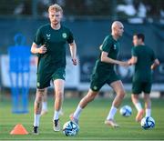 7 June 2023; Liam Scales during a Republic of Ireland training session at Calista Sports Centre in Antalya, Turkey. Photo by Stephen McCarthy/Sportsfile
