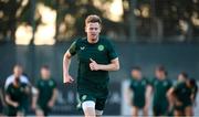 7 June 2023; Nathan Collins during a Republic of Ireland training session at Calista Sports Centre in Antalya, Turkey. Photo by Stephen McCarthy/Sportsfile