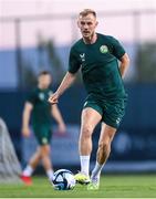 7 June 2023; Mark Sykes during a Republic of Ireland training session at Calista Sports Centre in Antalya, Turkey. Photo by Stephen McCarthy/Sportsfile