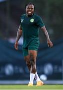 7 June 2023; Michael Obafemi during a Republic of Ireland training session at Calista Sports Centre in Antalya, Turkey. Photo by Stephen McCarthy/Sportsfile