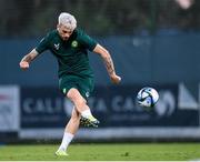7 June 2023; Troy Parrott during a Republic of Ireland training session at Calista Sports Centre in Antalya, Turkey. Photo by Stephen McCarthy/Sportsfile