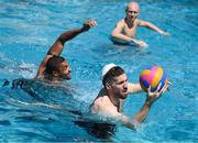 8 June 2023; Matt Doherty and goalkeeper Gavin Bazunu, left, during a Republic of Ireland recovery session at the Calista Luxury Resort in Antalya, Turkey. Photo by Stephen McCarthy/Sportsfile