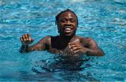 8 June 2023; Michael Obafemi during a Republic of Ireland recovery session at the Calista Luxury Resort in Antalya, Turkey. Photo by Stephen McCarthy/Sportsfile