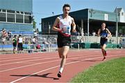 3 June 2023; Kyle Thompson of Regent Hse Newtownards, Down, competes in the senior boys 5000m during the 123.ie All Ireland Schools' Track and Field Championships at Tullamore in Offaly. Photo by Sam Barnes/Sportsfile