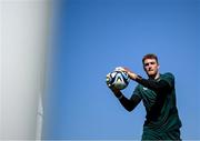 9 June 2023; Goalkeeper Mark Travers during a Republic of Ireland training session at Calista Sports Centre in Antalya, Turkey. Photo by Stephen McCarthy/Sportsfile