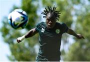 9 June 2023; Michael Obafemi during a Republic of Ireland training session at Calista Sports Centre in Antalya, Turkey. Photo by Stephen McCarthy/Sportsfile