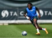 9 June 2023; Michael Obafemi during a Republic of Ireland training session at Calista Sports Centre in Antalya, Turkey. Photo by Stephen McCarthy/Sportsfile