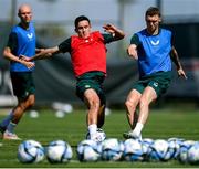 9 June 2023; Jamie McGrath and Jack Taylor, right, during a Republic of Ireland training session at Calista Sports Centre in Antalya, Turkey. Photo by Stephen McCarthy/Sportsfile