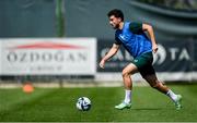 9 June 2023; Mikey Johnston during a Republic of Ireland training session at Calista Sports Centre in Antalya, Turkey. Photo by Stephen McCarthy/Sportsfile