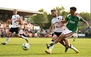 9 June 2023; Barry Coffey of Cork City in action against Andy Boyle of Dundalk during the SSE Airtricity Men's Premier Division match between Cork City and Dundalk at Turner's Cross in Cork. Photo by Eóin Noonan/Sportsfile