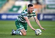 9 June 2023; Aaron Greene of Shamrock Rovers goes down injured during the SSE Airtricity Men's Premier Division match between Shamrock Rovers and UCD at Tallaght Stadium in Dublin. Photo by Harry Murphy/Sportsfile