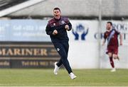 9 June 2023; Drogheda United manager Kevin Doherty celebrates after his side score their second goal during the SSE Airtricity Men's Premier Division match between Drogheda United and St Patrick's Athletic at Weaver's Park in Drogheda, Louth. Photo by Tyler Miller/Sportsfile
