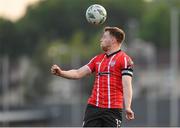 9 June 2023; Cameron McJannet of Derry City during the SSE Airtricity Men's Premier Division match between Derry City and Bohemians at The Ryan McBride Brandywell Stadium in Derry. Photo by Seb Daly/Sportsfile