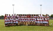 10 June 2023; The Derry squad before the 2023 All-Ireland U14 Gold Final between Derry and Tipperary at Clan na Gael GAA Club in Dundalk, Louth. Photo by Stephen Marken/Sportsfile