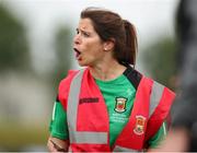 10 June 2023; Mayo manager Sinéad Stagg the 2023 All-Ireland U14 Platinum Final match between Cork and Mayo at McDonagh Park in Nenagh, Tipperary. Photo by Michael P Ryan/Sportsfile