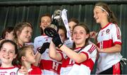 10 June 2023; Action from the 2023 All-Ireland U14 Gold Final between Derry and Tipperary at Clan na Gael GAA Club in Dundalk, Co. Louth. Photo by Stephen Marken/Sportsfile