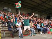 10 June 2023; Mayo supporters during the 2023 All-Ireland U14 Platinum Final match between Cork and Mayo at McDonagh Park in Nenagh, Tipperary. Photo by Michael P Ryan/Sportsfile