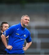 10 June 2023; Laois manager Billy Sheehan during the Tailteann Cup Preliminary Quarter Final match between Fermanagh and Laois at Brewster Park in Enniskillen, Fermanagh. Photo by David Fitzgerald/Sportsfile