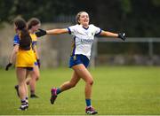 10 June 2023; A Wicklow player celebrates at the final whistle during the 2023 All-Ireland U14 Bronze Final match between Clare and Wicklow at McDonagh Park in Nenagh, Tipperary. Photo by Michael P Ryan/Sportsfile