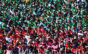28 May 2023; Limerick and Cork supporters before the Munster GAA Hurling Senior Championship Round 5 match between Limerick and Cork at TUS Gaelic Grounds in Limerick. Photo by Ray McManus/Sportsfile