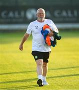10 June 2023; Kitman Fergus McNally during a Republic of Ireland training match at Calista Sports Centre in Antalya, Turkey. Photo by Stephen McCarthy/Sportsfile
