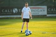 10 June 2023; Andrew Morrissey, STATSports analyst, during a Republic of Ireland training match at Calista Sports Centre in Antalya, Turkey. Photo by Stephen McCarthy/Sportsfile