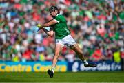 28 May 2023; Diarmaid Byrnes of Limerick during the Munster GAA Hurling Senior Championship Round 5 match between Limerick and Cork at TUS Gaelic Grounds in Limerick. Photo by Ray McManus/Sportsfile