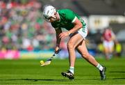 28 May 2023; Aaron Gillane of Limerick during the Munster GAA Hurling Senior Championship Round 5 match between Limerick and Cork at TUS Gaelic Grounds in Limerick. Photo by Ray McManus/Sportsfile