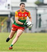 10 June 2023; Jordan Morrissey of Carlow during the Tailteann Cup Preliminary Quarter Final match between Carlow and New York at Netwatch Cullen Park in Carlow. Photo by Matt Browne/Sportsfile