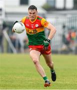 10 June 2023; Jordan Morrissey of Carlow during the Tailteann Cup Preliminary Quarter Final match between Carlow and New York at Netwatch Cullen Park in Carlow. Photo by Matt Browne/Sportsfile