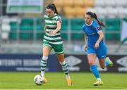 10 June 2023; Aoife Kelly of Shamrock Rovers in action against Jessica Fitzgerald of Peamount United during the SSE Airtricity Women's Premier Division match between Shamrock Rovers and Peamount United at Tallaght Stadium in Dublin. Photo by Seb Daly/Sportsfile