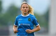 10 June 2023; Avril Brierley of Peamount United during the SSE Airtricity Women's Premier Division match between Shamrock Rovers and Peamount United at Tallaght Stadium in Dublin. Photo by Seb Daly/Sportsfile