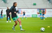 10 June 2023; Lauryn McCabe of Shamrock Rovers before the SSE Airtricity Women's Premier Division match between Shamrock Rovers and Peamount United at Tallaght Stadium in Dublin. Photo by Seb Daly/Sportsfile