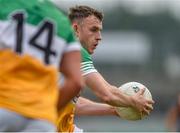 10 June 2023; Cian Farrell of Offaly during the Tailteann Cup Preliminary Quarter Final match between Offaly and Wexford at Glenisk O'Connor Park in Tullamore, Offaly. Photo by Tom Beary/Sportsfile