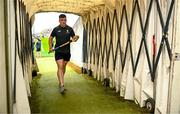 11 June 2023; Tony Kelly of Clare makes his way back to the dressing room after the pitch walk before the Munster GAA Hurling Championship Final match between Clare and Limerick at TUS Gaelic Grounds in Limerick. Photo by Eóin Noonan/Sportsfile