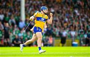 11 June 2023; Shane O'Donnell of Clare celebrates an early score during the Munster GAA Hurling Championship Final match between Clare and Limerick at TUS Gaelic Grounds in Limerick. Photo by Eóin Noonan/Sportsfile