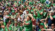 11 June 2023; Limerick supporters celebrate a goal scored by Aaron Gillane of Limerick during the Munster GAA Hurling Championship Final match between Clare and Limerick at TUS Gaelic Grounds in Limerick. Photo by Eóin Noonan/Sportsfile