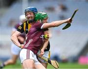 11 June 2023; Jack Grealish of Galway in action against John Donnelly of Kilkenny during the Leinster GAA Hurling Senior Championship Final match between Kilkenny and Galway at Croke Park in Dublin. Photo by Stephen Marken/Sportsfile