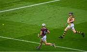 11 June 2023; Walter Walsh of Kilkenny scores his side's second goal during the Leinster GAA Hurling Senior Championship Final match between Kilkenny and Galway at Croke Park in Dublin. Photo by Seb Daly/Sportsfile