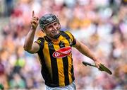 11 June 2023; Mikey Butler of Kilkenny celebrates after scoring his side's third goal during the Leinster GAA Hurling Senior Championship Final match between Kilkenny and Galway at Croke Park in Dublin. Photo by Harry Murphy/Sportsfile