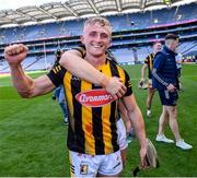 11 June 2023; Mikey Butler of Kilkenny celebrates after his side's victory in the Leinster GAA Hurling Senior Championship Final match between Kilkenny and Galway at Croke Park in Dublin.  Photo by Piaras Ó Mídheach/Sportsfile