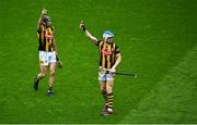 11 June 2023; TJ Reid, right, and Tom Phelan of Kilkenny during the Leinster GAA Hurling Senior Championship Final match between Kilkenny and Galway at Croke Park in Dublin. Photo by Seb Daly/Sportsfile