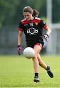 10 June 2023; Action from the 2023 All-Ireland U14 Silver Final between Down and Monaaghan at Clan na Gael GAA Club in Dundalk, Co. Louth Photo by Stephen Marken/Sportsfile