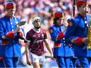 11 June 2023; Galway captain Daithí Burke in the parade before the Leinster GAA Hurling Senior Championship Final match between Kilkenny and Galway at Croke Park in Dublin.  Photo by Piaras Ó Mídheach/Sportsfile