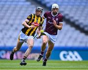 11 June 2023; Tom Phelan of Kilkenny in action against Gearóid McInerney of Galway during the Leinster GAA Hurling Senior Championship Final match between Kilkenny and Galway at Croke Park in Dublin.  Photo by Piaras Ó Mídheach/Sportsfile