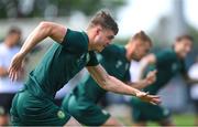 13 June 2023; Evan Ferguson during a Republic of Ireland training session at Calista Sports Centre in Antalya, Turkey. Photo by Stephen McCarthy/Sportsfile