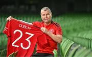 13 June 2023; Former Republic of Ireland international and Manchester United footballer Denis Irwin poses for a portrait during the announcement of pre-season friendly between Manchester United and Athletic Club Bilbao, which will take place on the 6th August 2023 at Aviva Stadium in Dublin. Photo by Sam Barnes/Sportsfile
