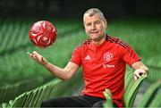 13 June 2023; Former Republic of Ireland international and Manchester United footballer Denis Irwin poses for a portrait during the announcement of pre-season friendly between Manchester United and Athletic Club Bilbao, which will take place on the 6th August 2023 at Aviva Stadium in Dublin. Photo by Sam Barnes/Sportsfile