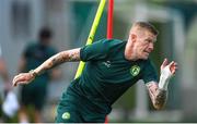 13 June 2023; James McClean during a Republic of Ireland training session at Calista Sports Centre in Antalya, Turkey. Photo by Stephen McCarthy/Sportsfile